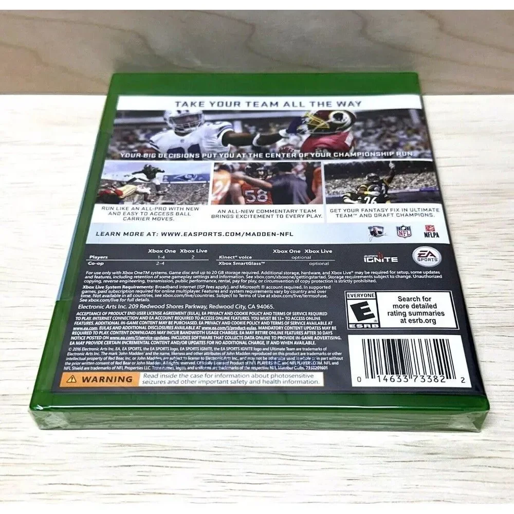 Madden NFL 17 (Microsoft Xbox One, 2016) Football Game NEW! FACTORY‎ SEALED!